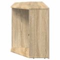 vidaXL Rohový LED TV kabinet Nástenný Sonoma dub 100 x 40 x 50 cm