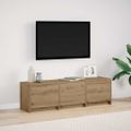 vidaXL TV skriňa s LED 140 x 34 x 40 cm Remeselnícky dub