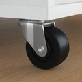 vidaXL Otočné koliesko 12 ks Strieborná 60 x 60 x 50 mm Železo a nylon