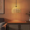 vidaXL Tienidlo na stropnú lampu Ø36x26 cm železo a papier