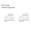Relé elektromagnetické F&F PP-1P/230, 1× NO/NC, 230V, 16A, do krabice