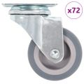 vidaXL Otočné kolieska 72 ks, 50 mm