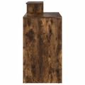 vidaXL Stôl Dymová dub 120,5 x 44 x 88,5 cm Kompozitné drevo