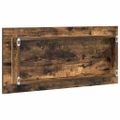 vidaXL Zrkadlo Hnedá 80 x 37 cm Sklo a inžinierske drevo