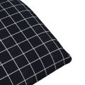 vidaXL Skladacie ležadlo s čiernym kockovaným vzorom 175x54x8,5 cm, oxfordská látka