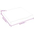 vidaXL Stolová doska 60x60x(2-6) cm neošetrený dubový masív