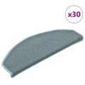 vidaXL Schodové rohože 30 ks 65x24x4 cm morsko modré polkruhové veľké