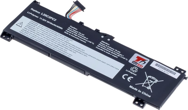 Batéria T6 Power pre Lenovo IdeaPad 3-15ACH6, 3-15IHU6, 3910mAh, 45Wh, 3cell, Li-poly