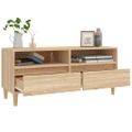 vidaXL TV skrinka dub sonoma 100x34,5x44,5 cm spracované drevo