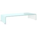vidaXL TV stojan/stojan pod monitor, sklo, zelený 70x30x13 cm