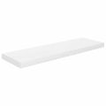 vidaXL Plávajúca nástenná polica, lesklá biela 80x23,5x3,8 cm, MDF
