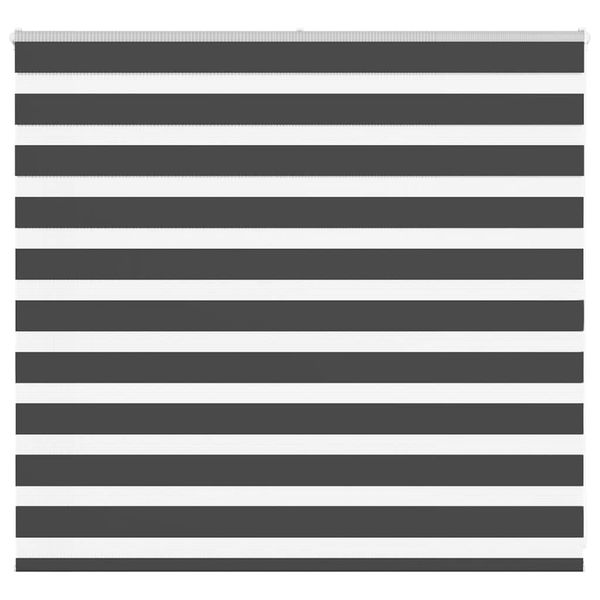 vidaXL Zebra roleta čierna 165x100 cm šírka látky 160,9cm polyester