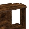 vidaXL Knižnica 3-poschodová dymový dub 60x30x80 cm kompozitné drevo