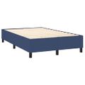 vidaXL Posteľ boxsping s matracom a LED modrá 120x200 cm látka