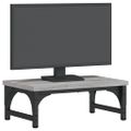vidaXL Stojan na monitor sivý sonoma 37x23x14 cm kompozitné drevo