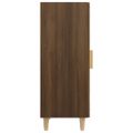 vidaXL Komoda hnedý dub 34,5x34x90 cm spracované drevo