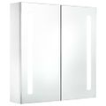 vidaXL Kúpeľňová skrinka s LED a zrkadlom 60x14x62 cm