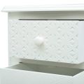 vidaXL Nočný stolík biely 43x32x65 cm MDF