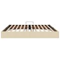 vidaXL Otomanový posteľný rám s úložiskom Krémová 200 x 200 cm látka