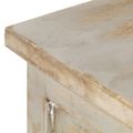 vidaXL Konferenčný stolík sivý 90x50x40 cm masívne mangovníkové drevo