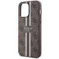 Puzdro Guess pre iPhone 15 Pro Max 6,7" GUHMP15XP4RPSW hnedé HC MAGSAFE 4G PRINTED STRIPES