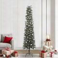 vidaXL Umelý vianočný stromček Zelená 240 cm PVC, plast a oceľ