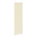 vidaXL Skladaná roleta krémová 65x200 cm, šírka látky 64,4 cm, polyester