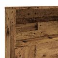 vidaXL Skrinka na čelo postele staré drevo 200x19x103,5 cm komp. drevo