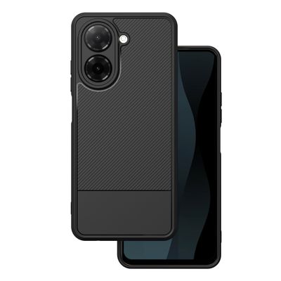 Jednoduché puzdro Carbon pre Xiaomi Redmi A5 Global (173,45 x 79,35 x 8,45) čierne