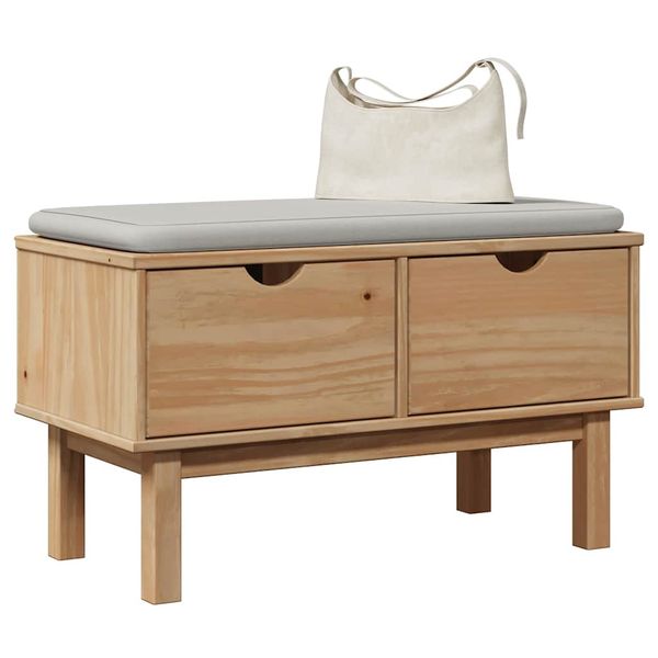 vidaXL Lavica do predsiene OTTA 80x40x45 cm borovicový masív