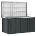 vidaXL Záhradný úložný box antracitový 129x67x65 cm