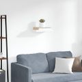 vidaXL Plávajúca nástenná polica, biela 40x23,5x3,8 cm, MDF