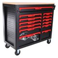 Dielenský vozík s náradím MECHANIC TROLLEY TITAN 1559, 13 zásuviek, 1559 ks náradia SIXTOL