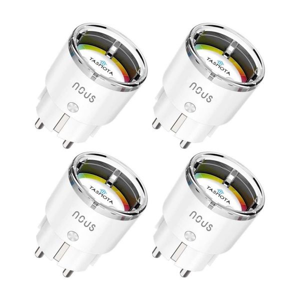 NOUS A1T, TASMOTA Smart Zásuvka, 16A, Schuko, 4ks