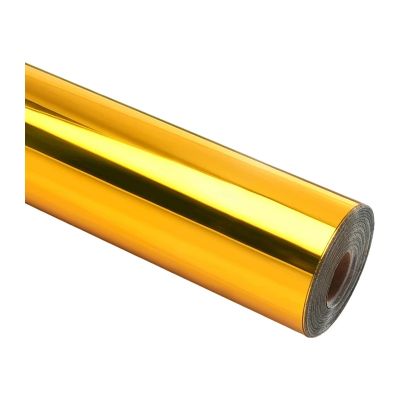 Samolepiaca fólia HTVRONT v odtieni Chrome Metallic, 30,5 cm x 90 cm (zlatá)