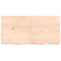 vidaXL Stolová doska 120x60x(2-6) cm neošetrený dubový masív