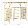 vidaXL Záhradná pergola pre tri koše impregnovaná borovica