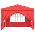 vidaXL Párty stan 300 x 300 x 255 cm Červená PE a oceľ