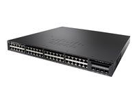 Cisco Catalyst 3650-48TS-E - Prepínac - L3 - rízený - 48 x 10/100/1000 + 4 x SFP - desktop, Lze montovat do rozvadece - repasováno