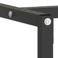 vidaXL Rám pracovného stola matný čierny a matný červený 180x57x79 cm kov