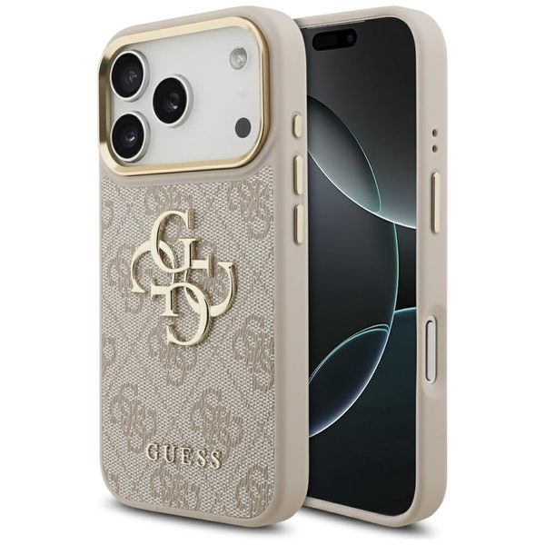 Puzdro Guess pre iPhone 17 Pro HC 4G PU W/ BIG 4G CLASSIC LOGO GD ružové