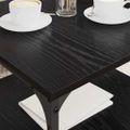 vidaXL Konferenčný stolík Čierny dub 55 x 55 x 40 cm Kompozitné drevo