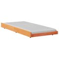 vidaXL Rám postele Včelí hnedý 100 x 200 cm Masívne borovicové drevo