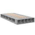 vidaXL Posteľný rám sivý dub sonoma 90x200 cm borovicový masív