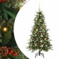 vidaXL Umelý Sklápací Vianočný Stromček Zelená 120 cm PE a PVC
