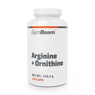 Arginín + Ornitín - GymBeam, 120 kaps., kapsulovaný