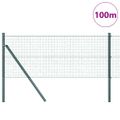 vidaXL Zváraná drôtená ohrada na upevnenie 100 x 0,4 m Zelená