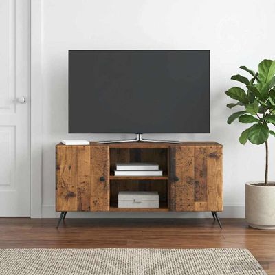 vidaXL TV skrinka 102 x 34,5 x 50 cm Staré drevo Kompozitné drevo