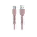 Maxlife MXUC-04 kábel USB - USB-C 1,0 m 3A ružový