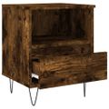 vidaXL Nočné stolíky 2 ks dymový dub 40x35x50 cm kompozitné drevo
